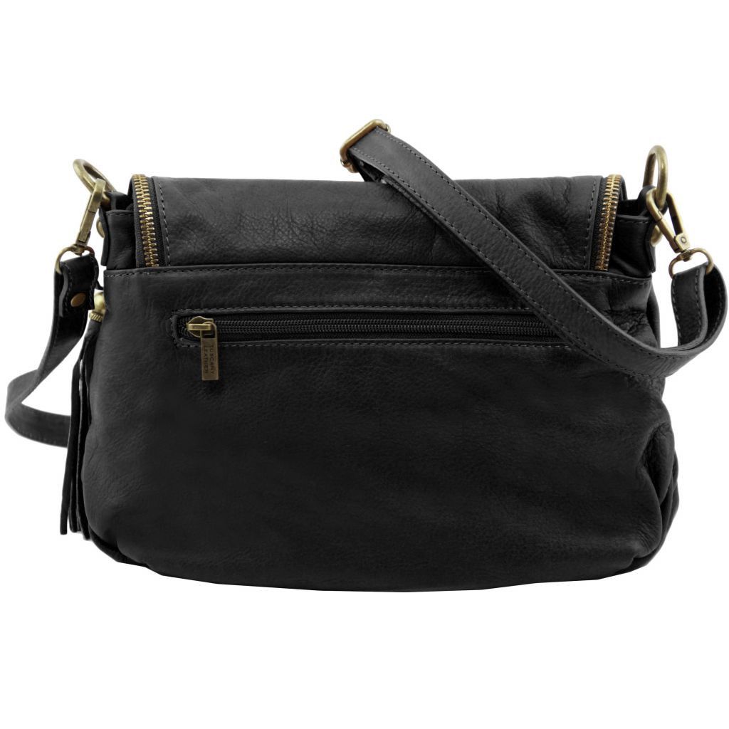 Tuscany Leather TL Bag Axelväska #Färg_Svart