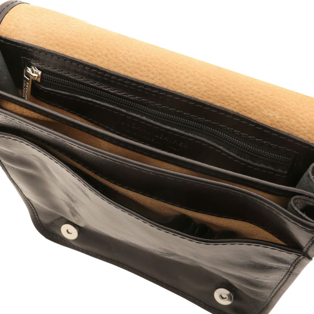 Tuscany Leather TL Messenger Axelremsväska #Färg_Svart