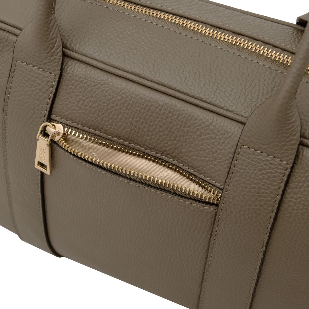 Tuscany Leather Stephany Handväska #Färg_Mörk Taupe