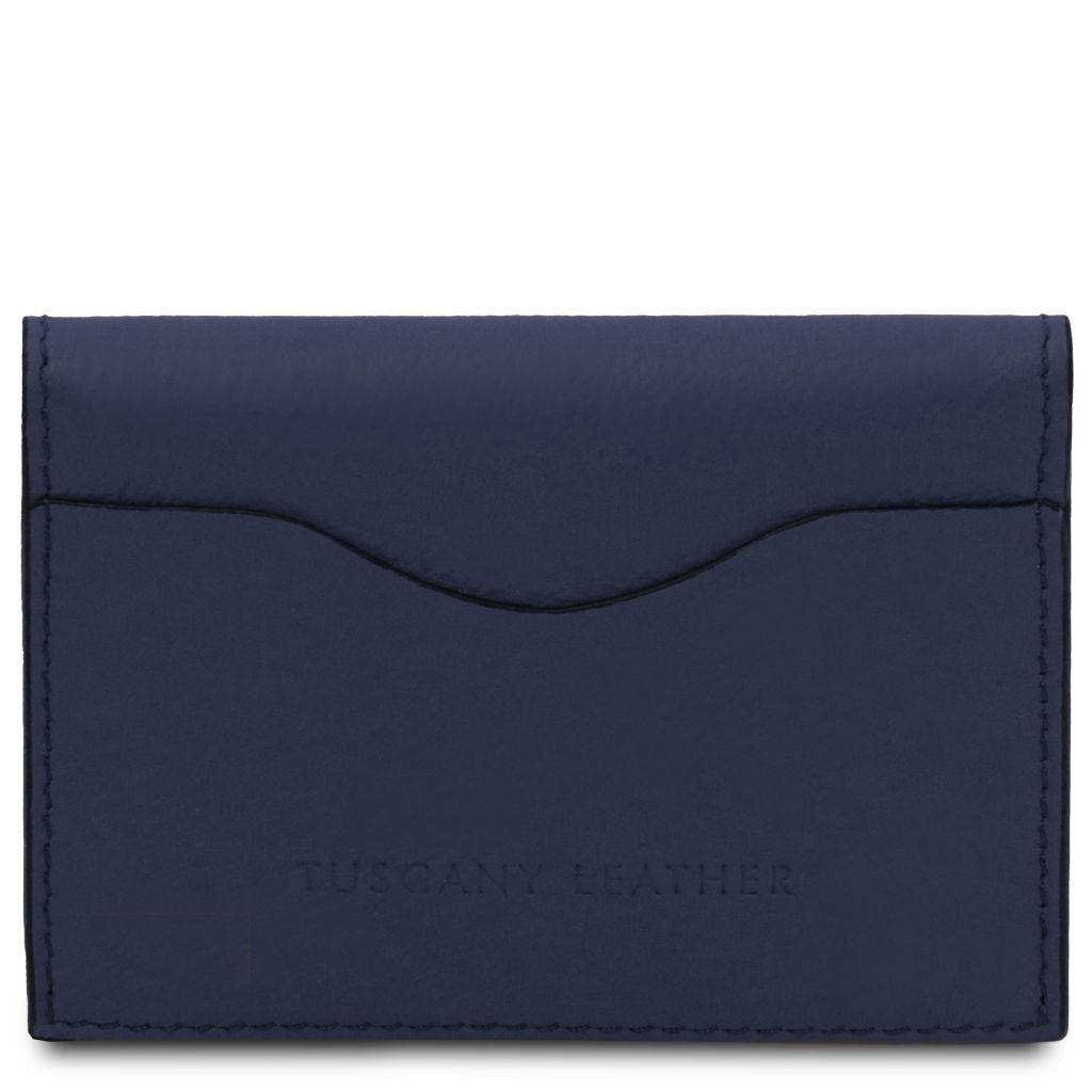 Tuscany Leather Leather Business Card Korthållare #Färg_Mörkblå