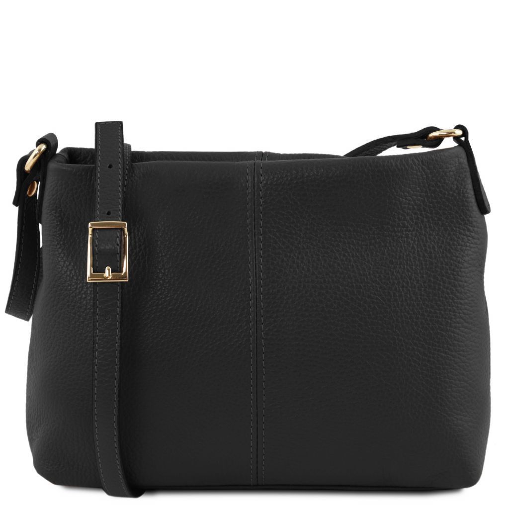 Tuscany Leather TL Bag Axelremsväska #Färg_Svart