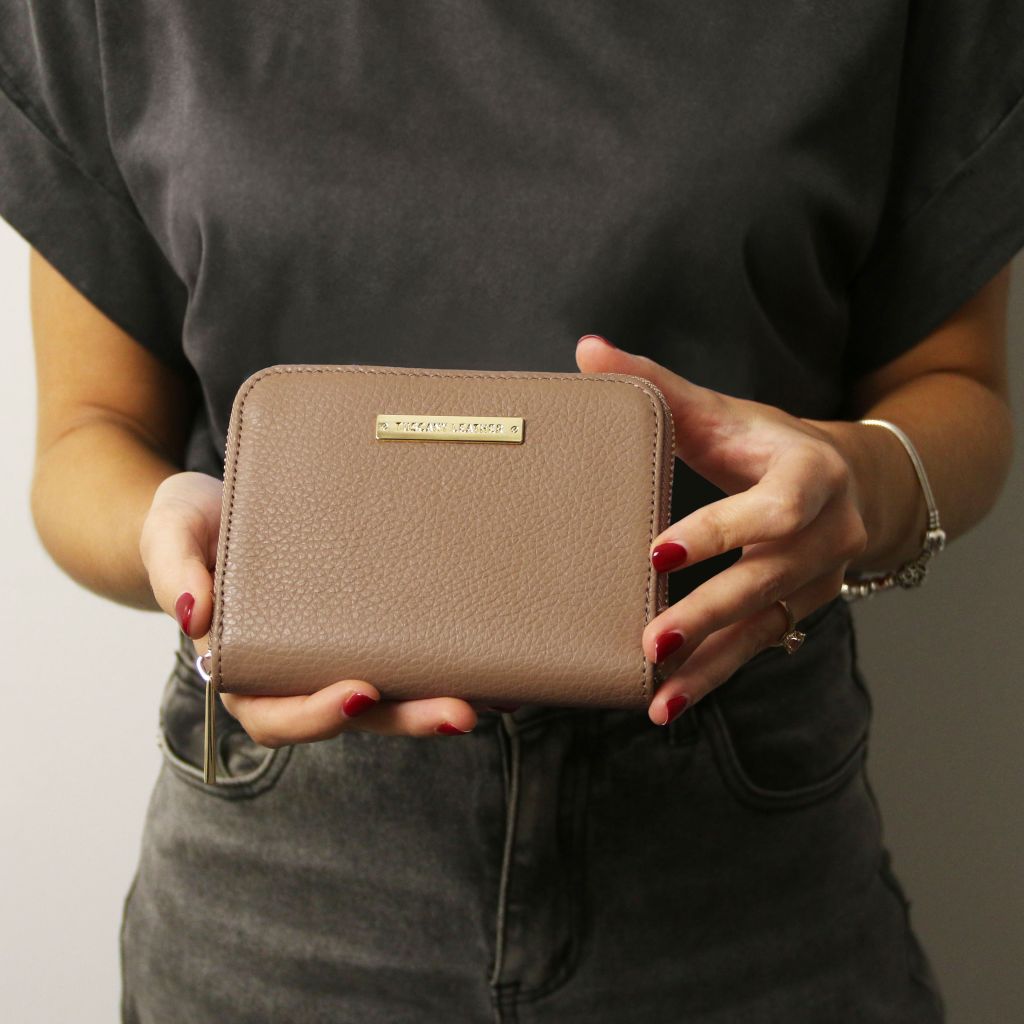 Tuscany Leather Kore Plånbok #Färg_Champagne