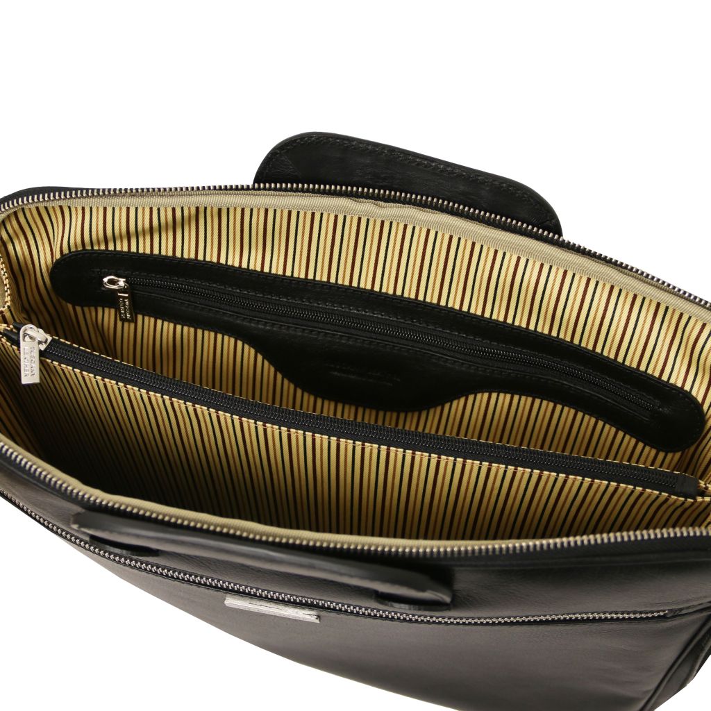 Tuscany Leather Caserta Datorväska #Färg_Svart
