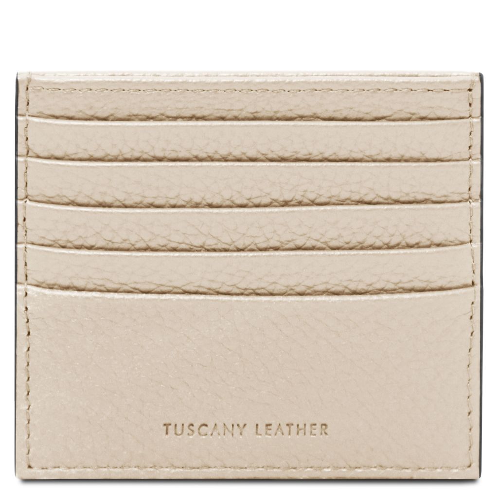 Tuscany Leather Card Holder Korthållare #Färg_Beige
