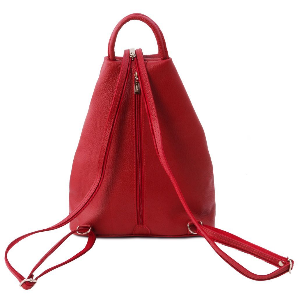 Tuscany Leather Shanghai Ryggsäck #Färg_Läppstift Rött