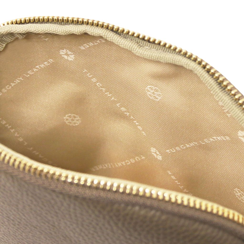 Tuscany Leather Vera Necessär #Färg_Mörk Taupe