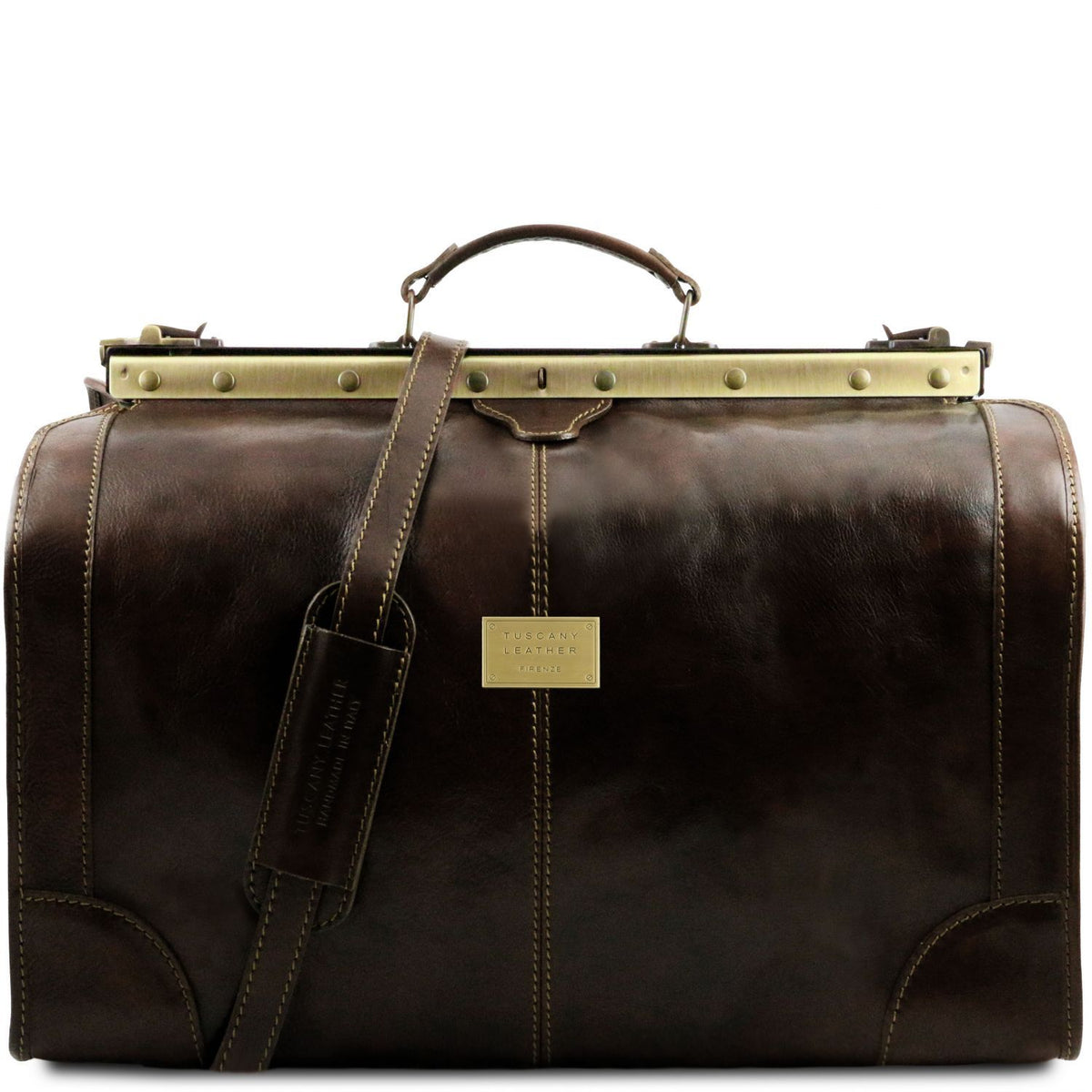 Tuscany Leather Madrid L Weekendväska #Färg_Mörkbrun