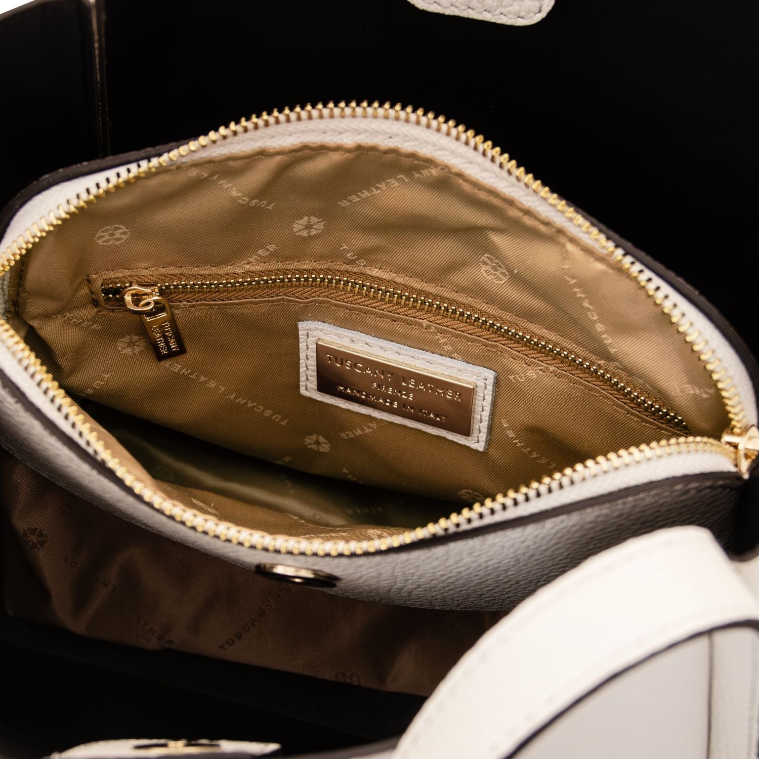 Tuscany Leather Soave Handväska #Färg_Beige