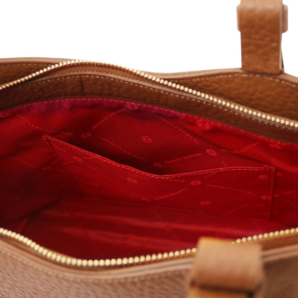 Tuscany Leather Libra Toteväska #Färg_Cognac