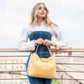 Tuscany Leather Clio Handväska #Färg_Pastellgul