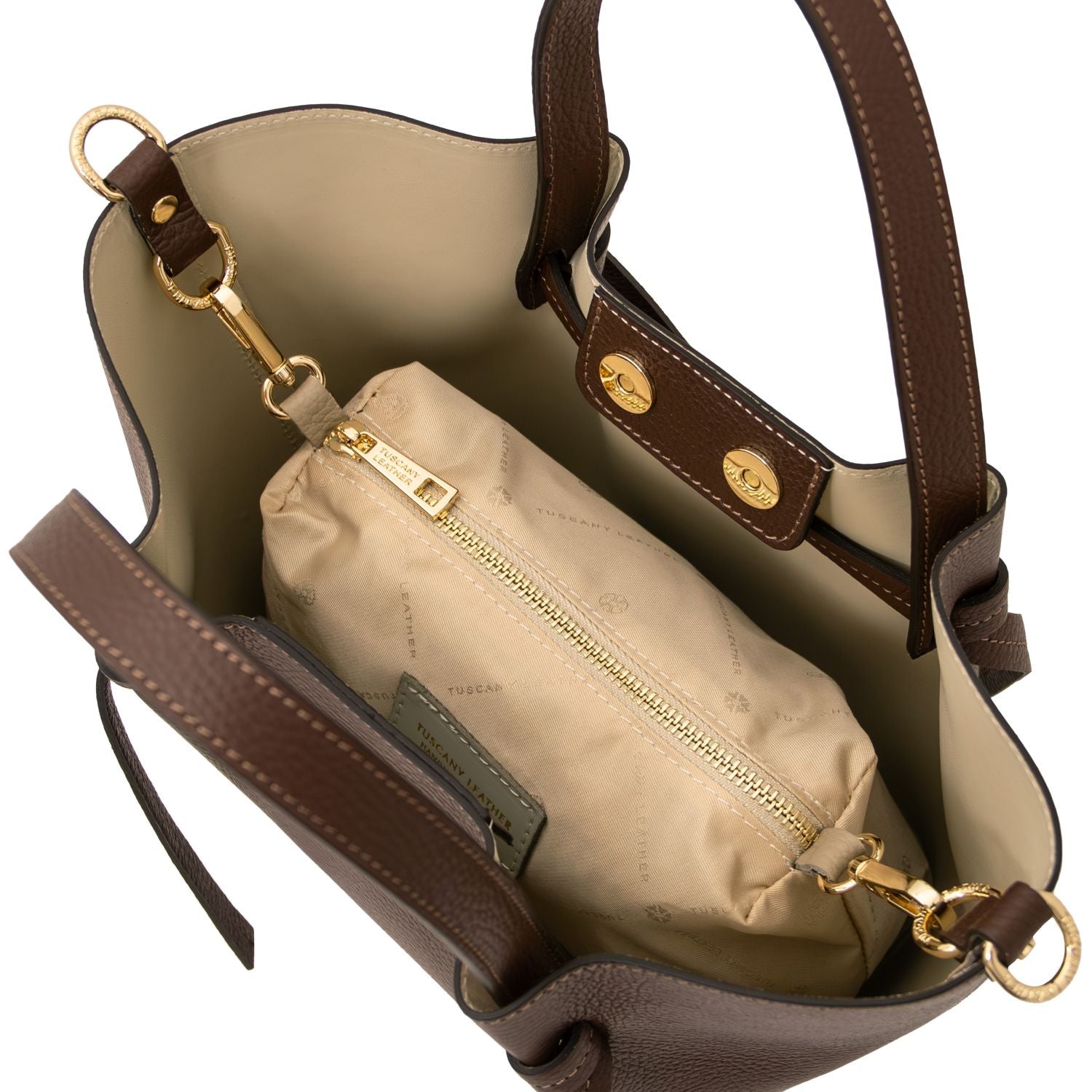 Tuscany Leather Legame S Handväska #Färg_Kaffe
