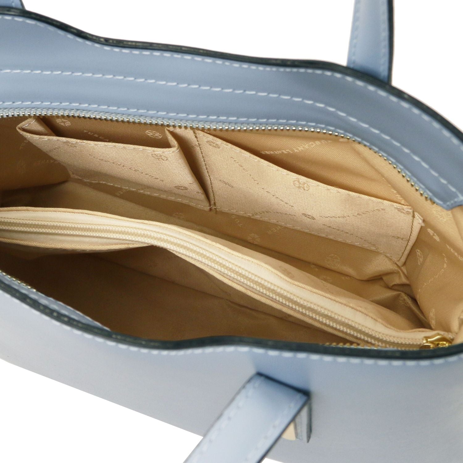 Tuscany Leather Olimpia Handväska #Färg_Ljusblå