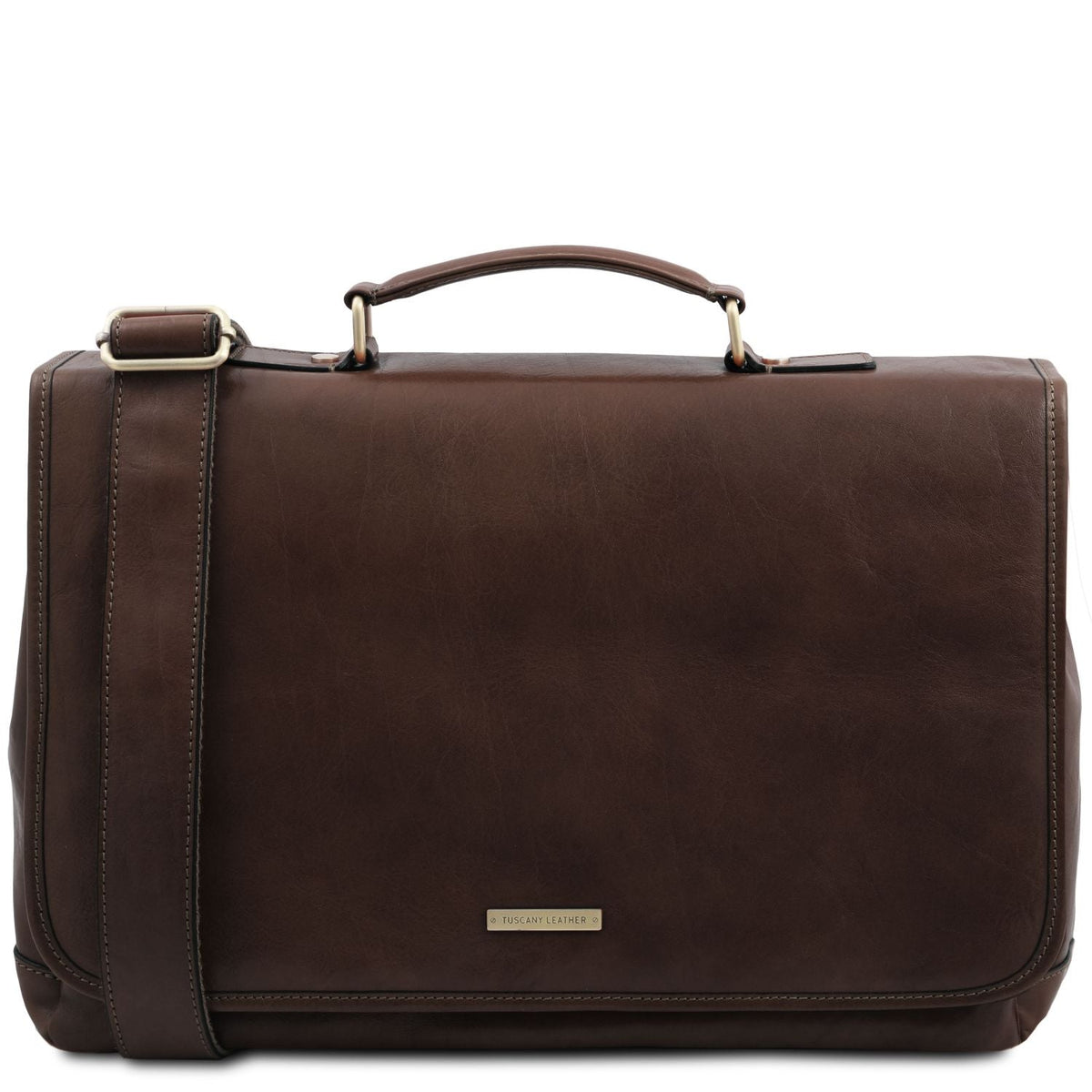 Tuscany Leather Mantova Portfölj #Färg_Mörkbrun