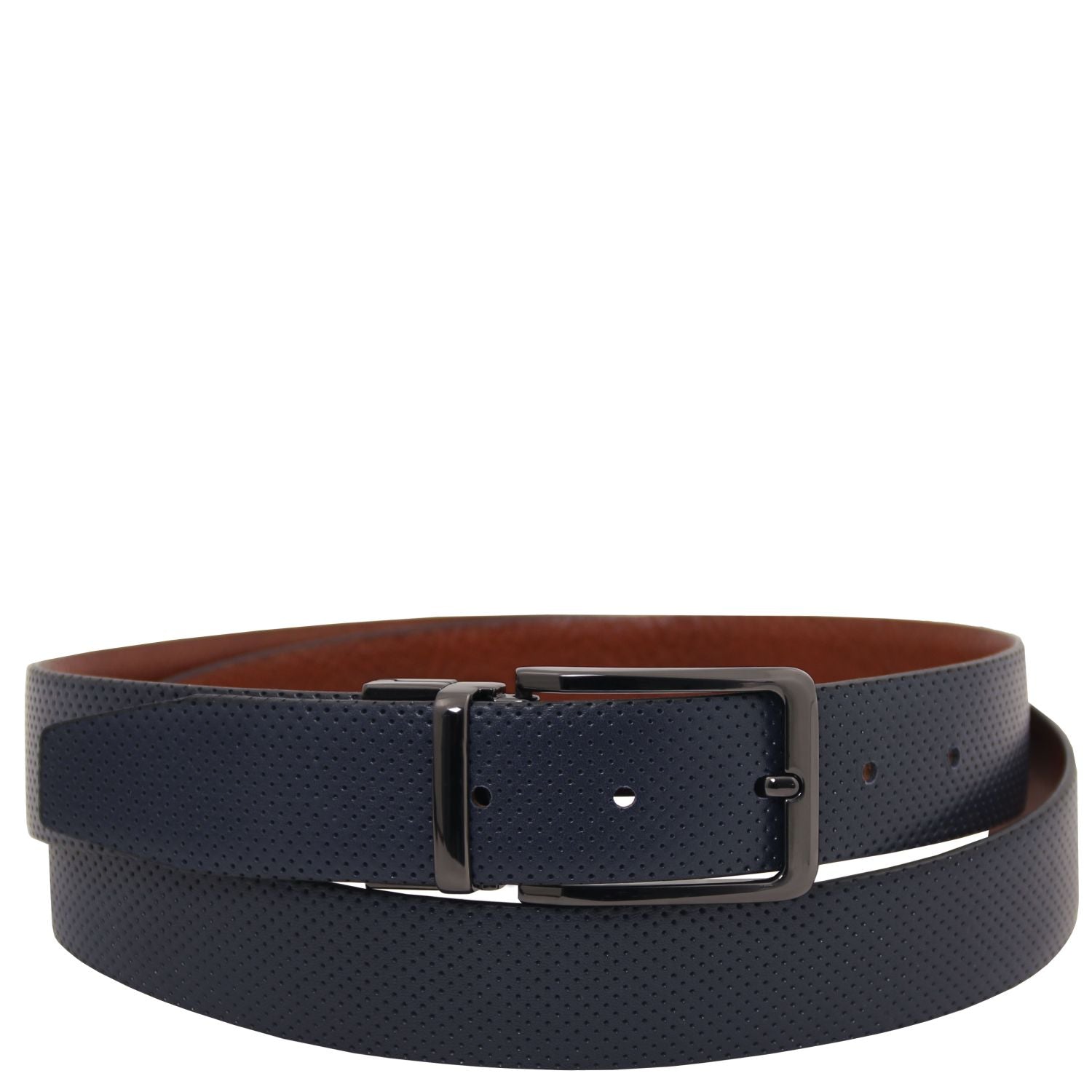 Tuscany Leather Elegant Läderbälte #Färg_Mörkblå