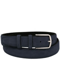 Tuscany Leather Casual Suede Läderbälte #Färg_Mörkblå