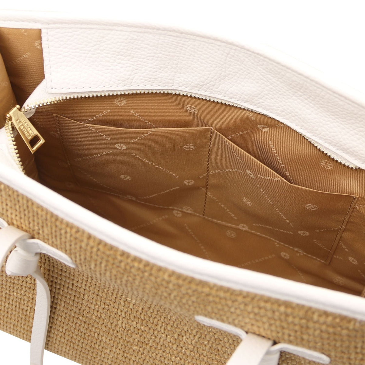 Tuscany Leather Frame Toteväska #Färg_Vit