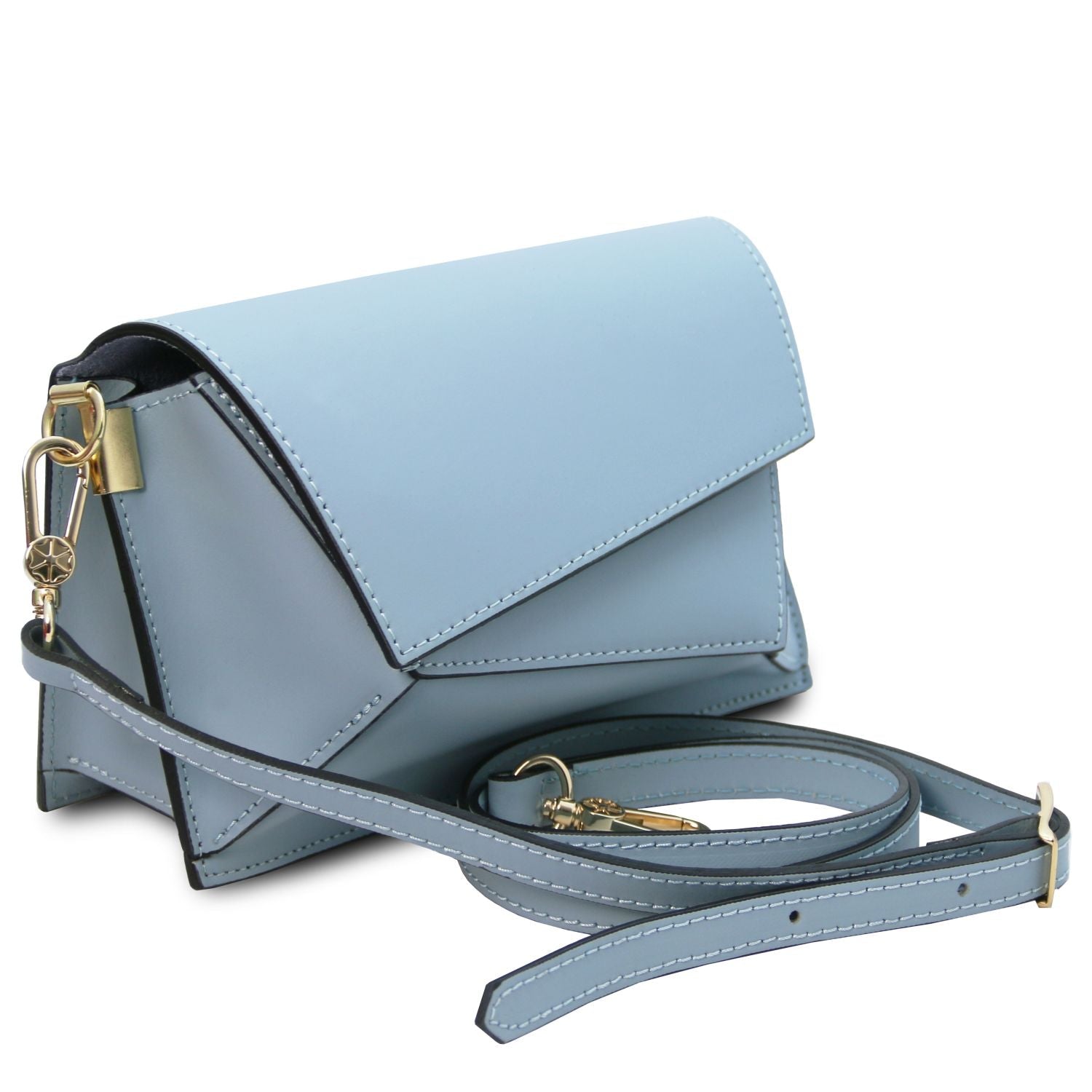 Tuscany Leather TL Bag Axelremsväska #Färg_Azure