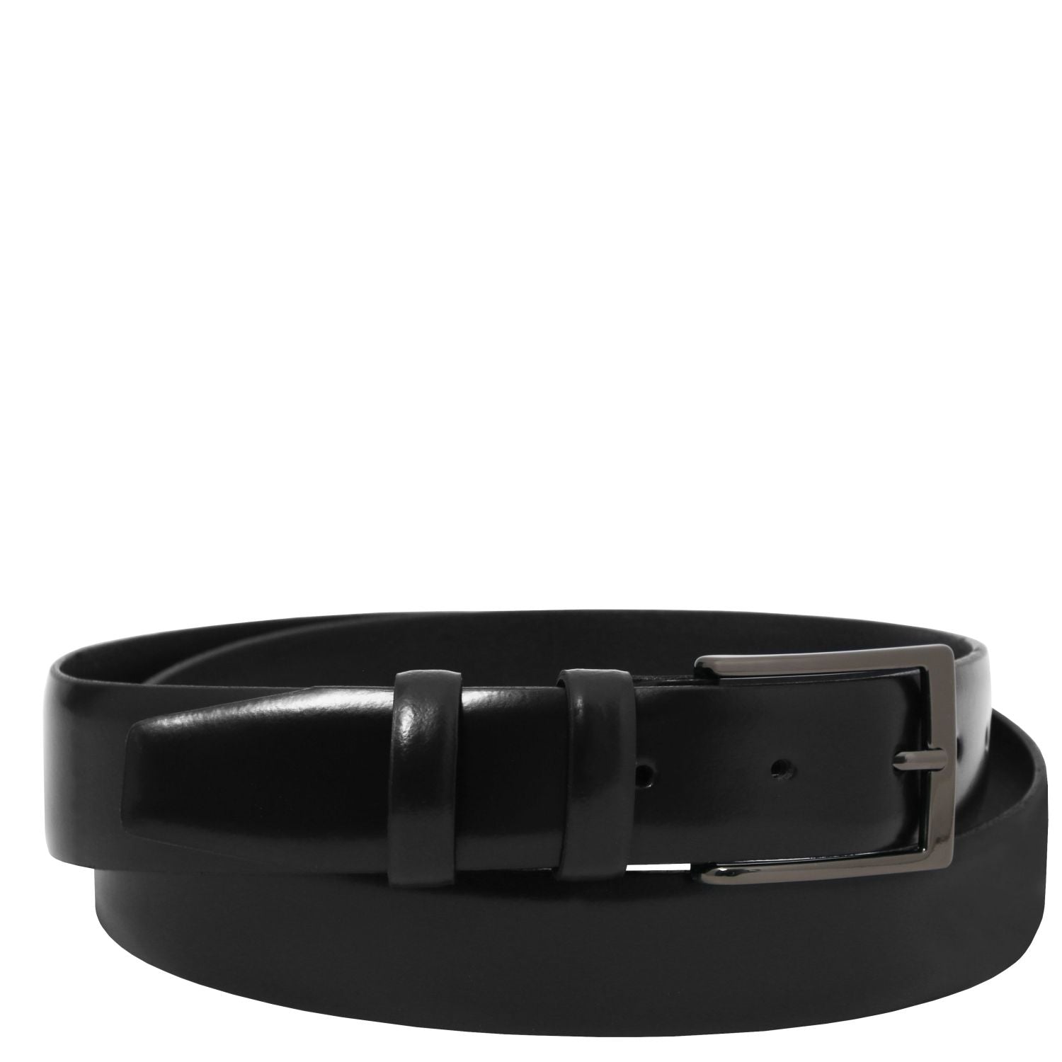 Tuscany Leather Elegant Brushed Läderbälte #Färg_Svart
