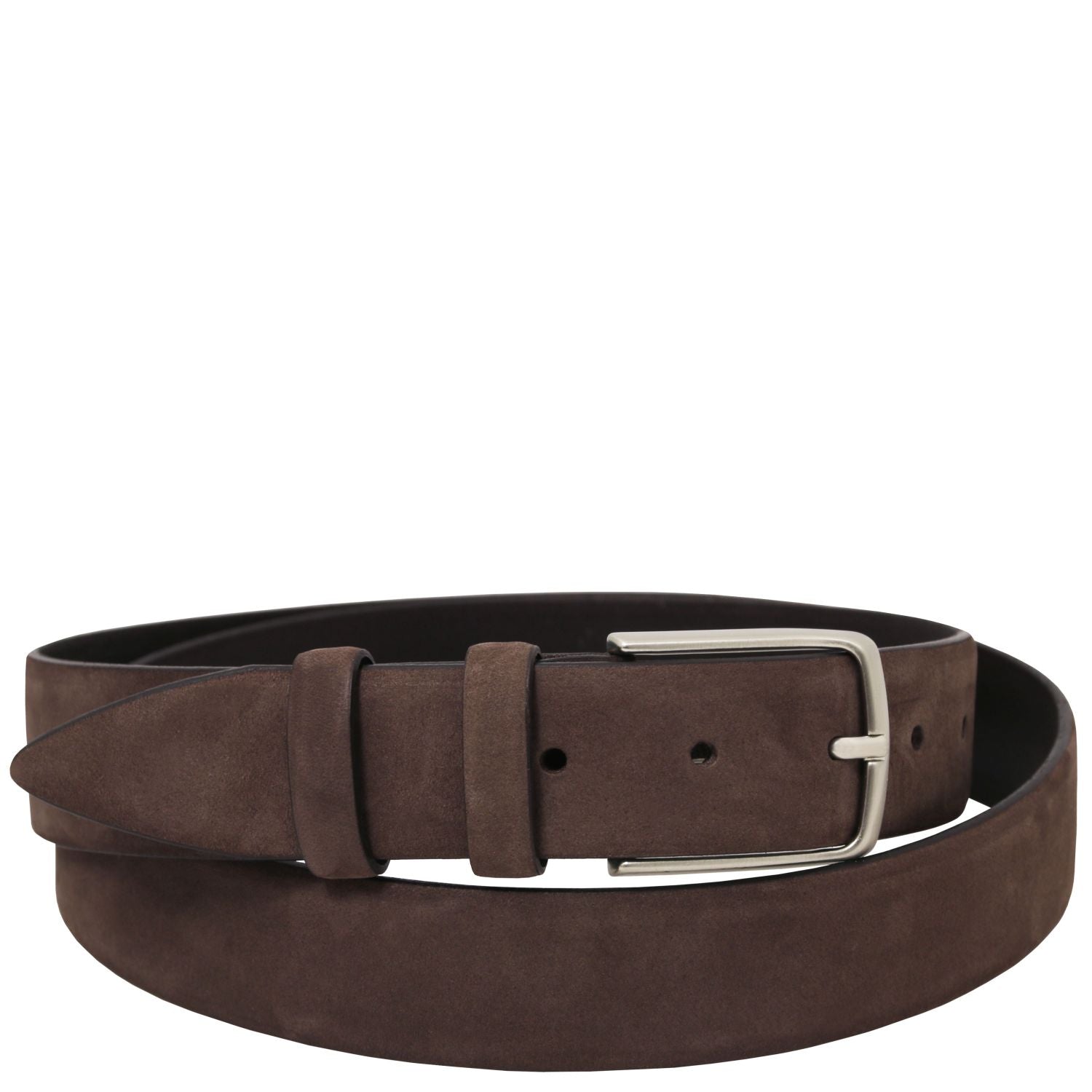 Tuscany Leather Nubuck Läderbälte #Färg_Mörkbrun