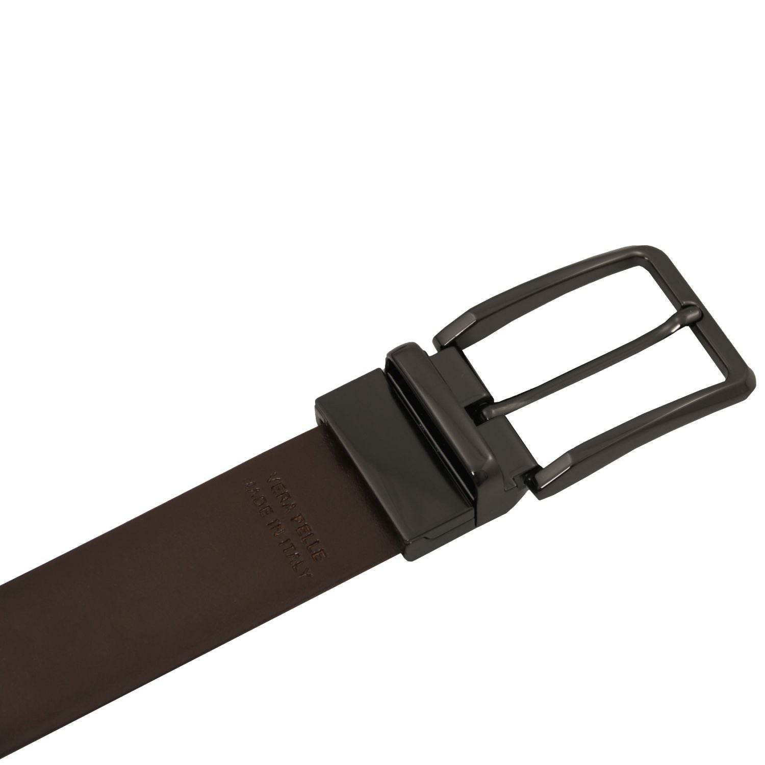 Tuscany Leather Brushed Leather Läderbälte #Färg_Mörkbrun
