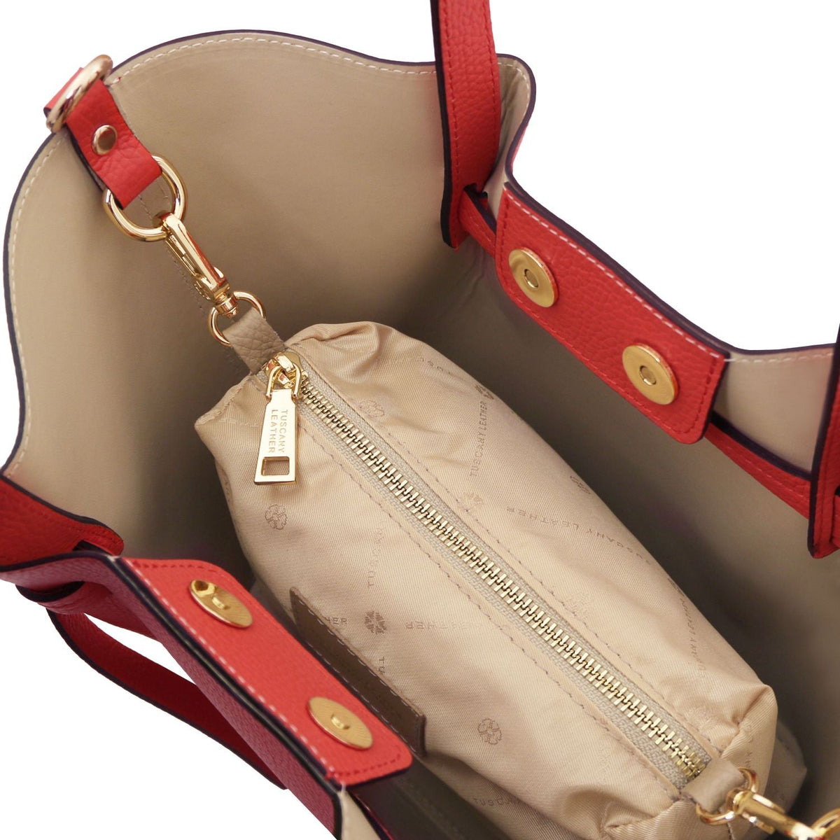 Tuscany Leather Legame S Handväska #Färg_Sunset Coral