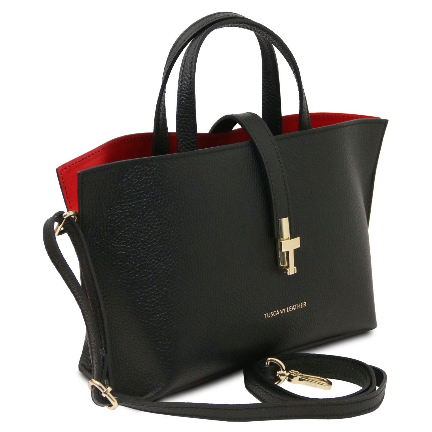 Tuscany Leather Agatha Handväska #Färg_Svart