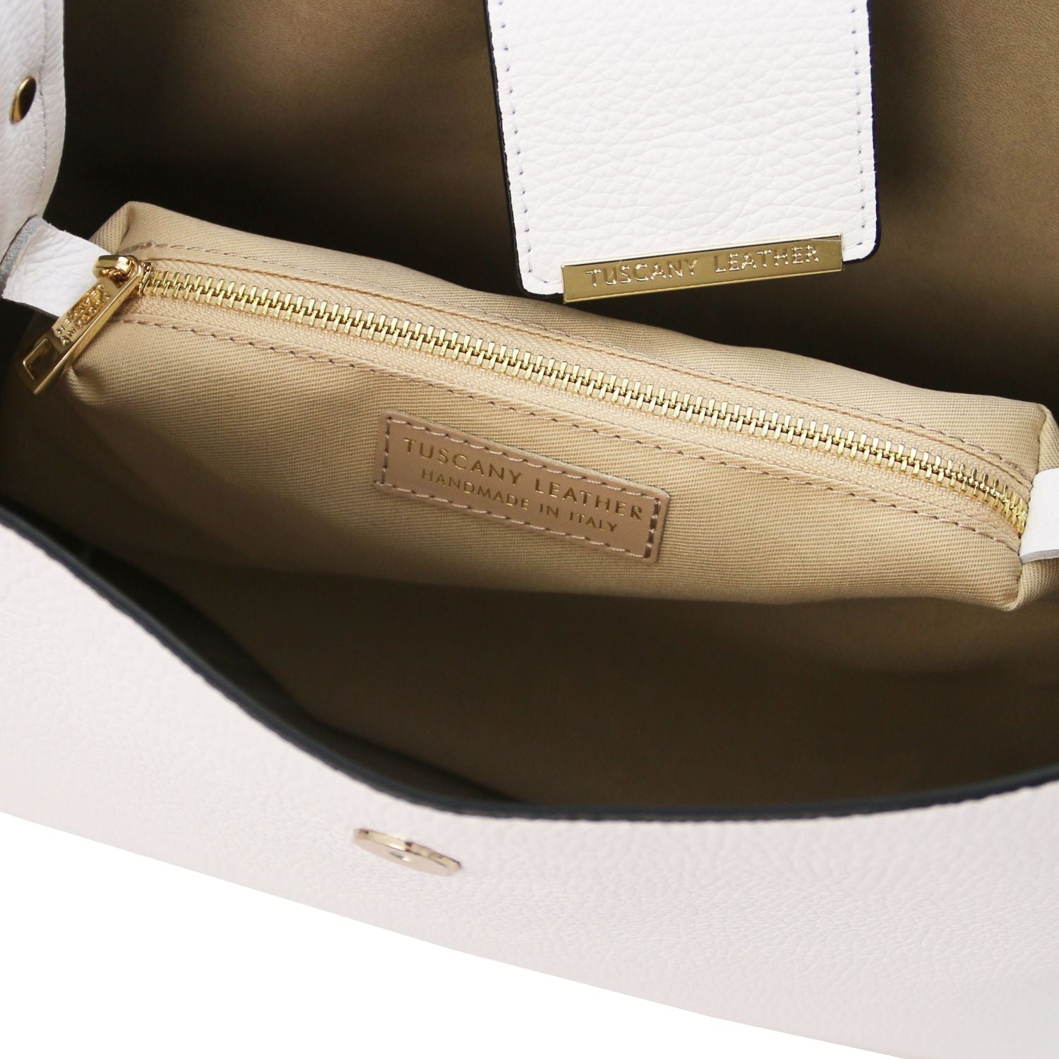 Tuscany Leather Clio Handväska #Färg_Vit