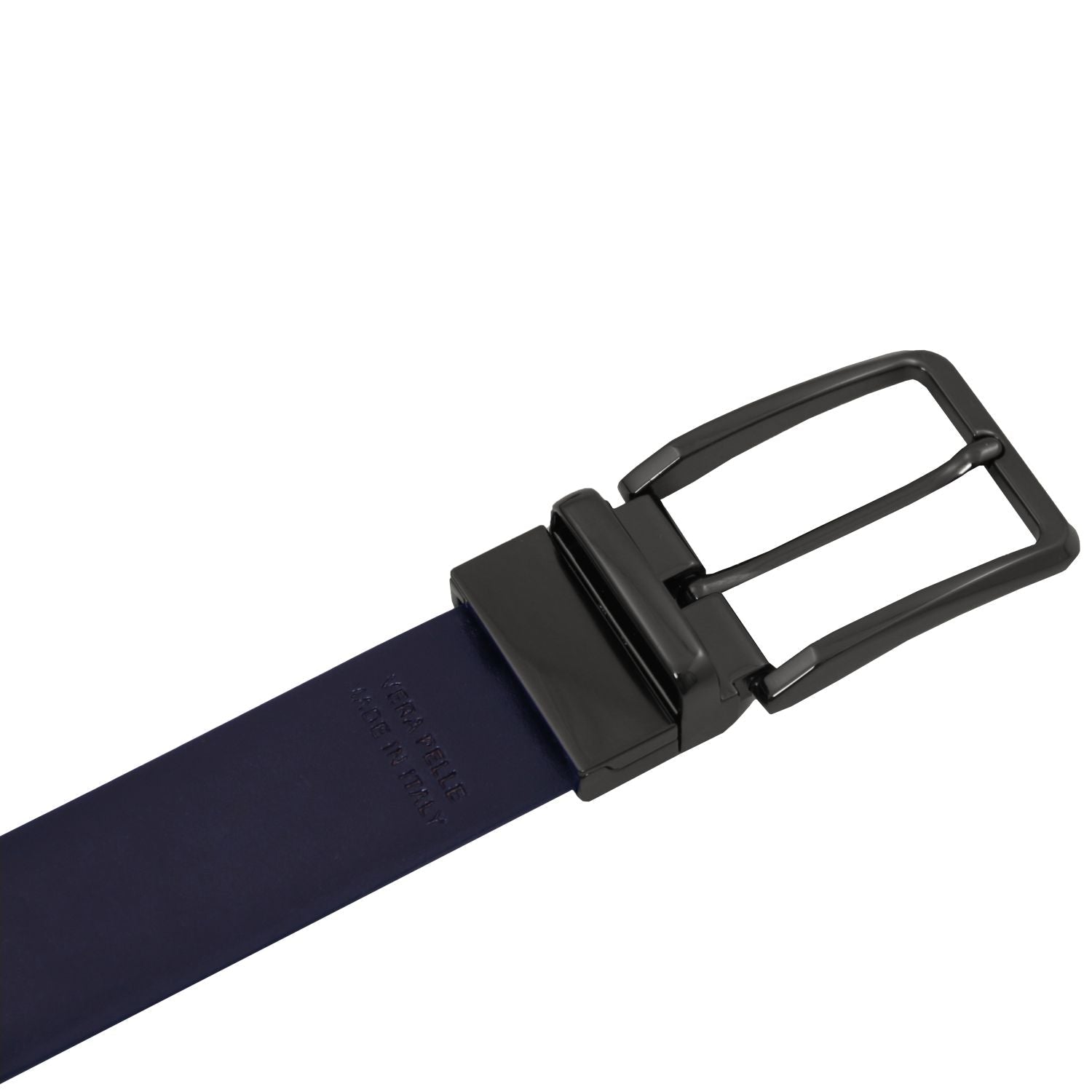 Tuscany Leather Brushed Leather Läderbälte #Färg_Mörkblå