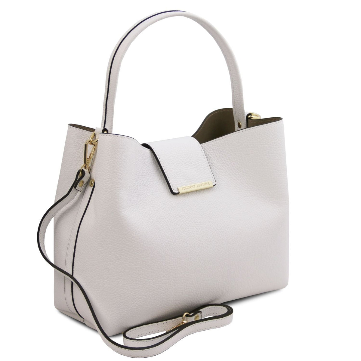 Tuscany Leather Clio Handväska #Färg_Vit