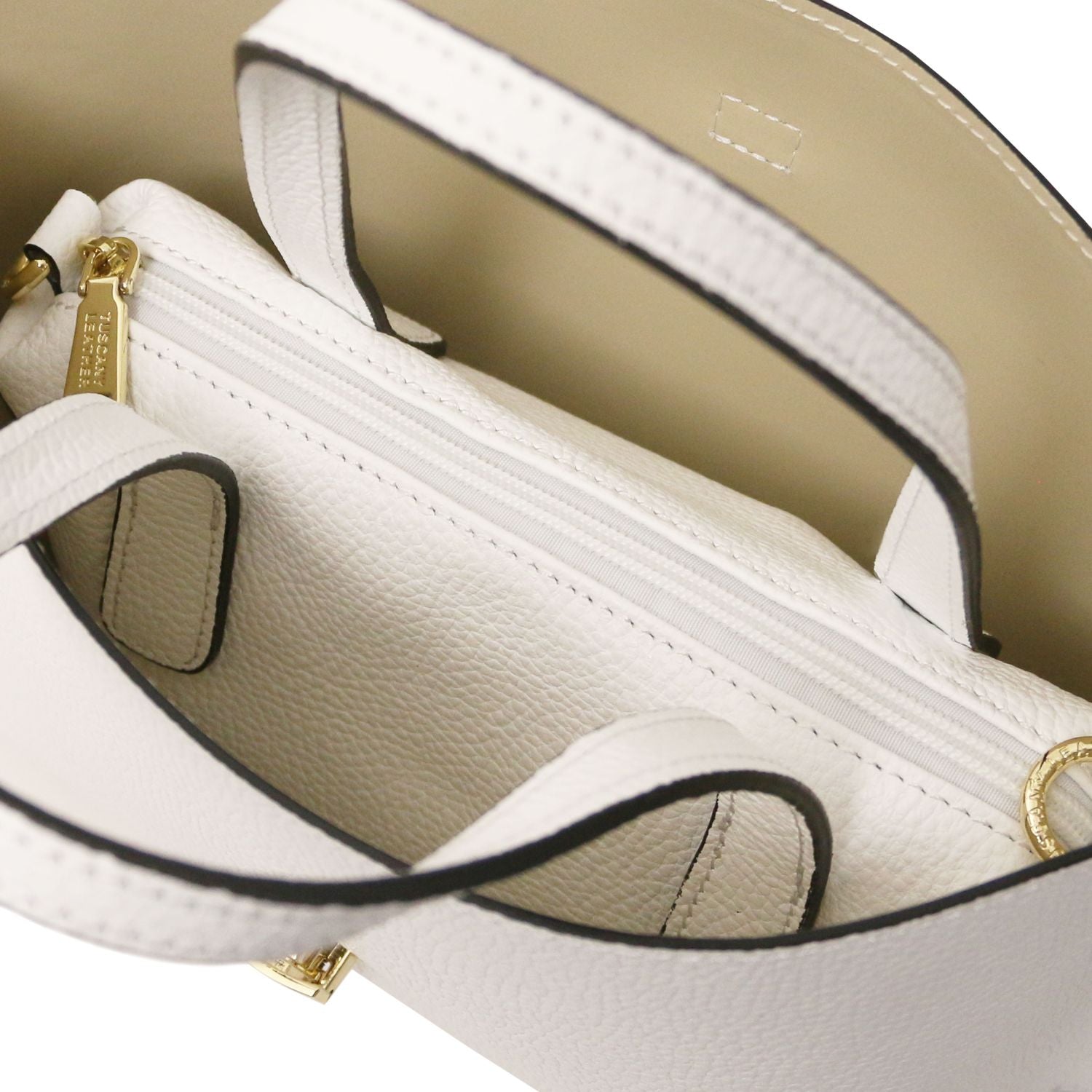 Tuscany Leather Agatha Handväska #Färg_Vit