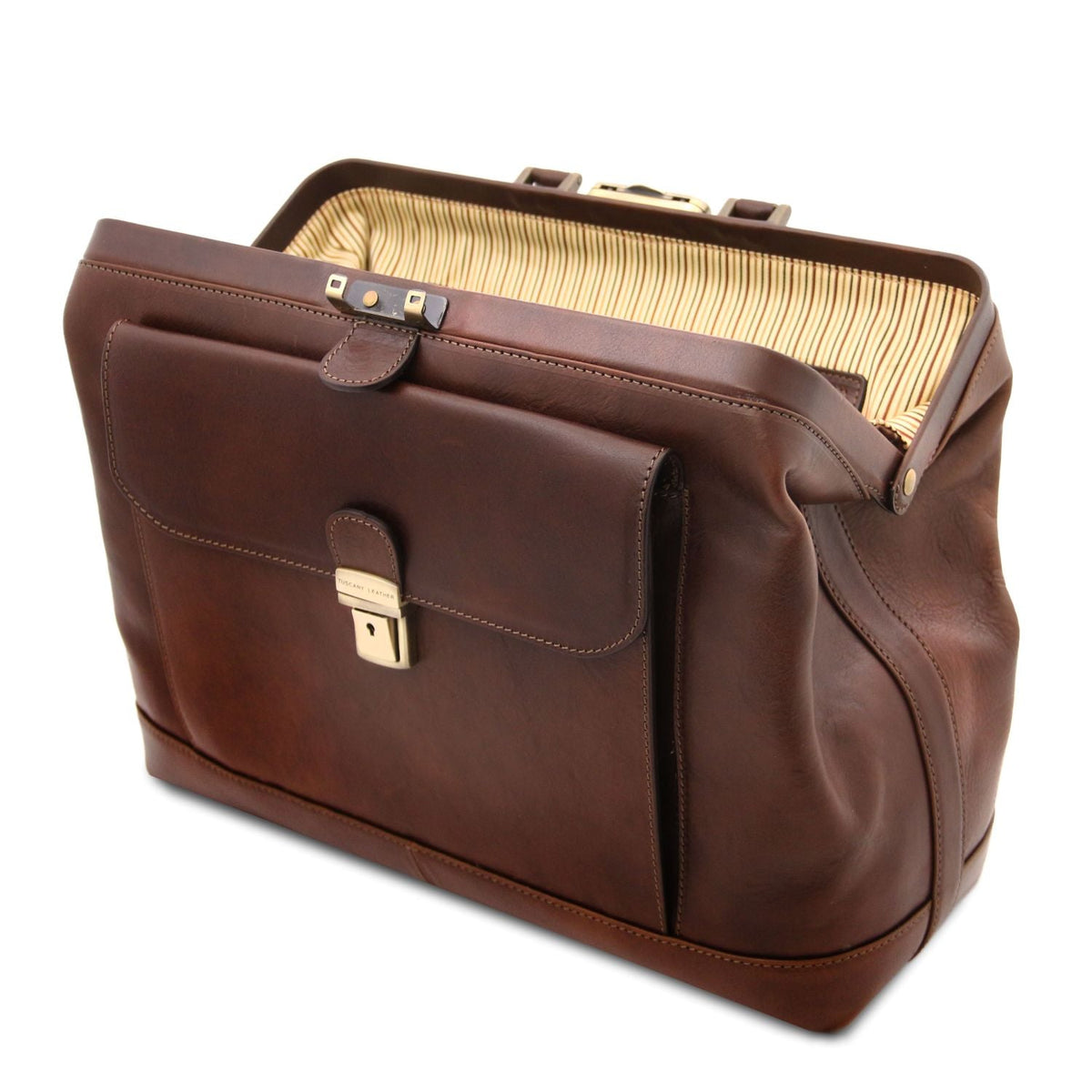 Tuscany Leather Leonardo Doktorsväska #Färg_Mörkbrun