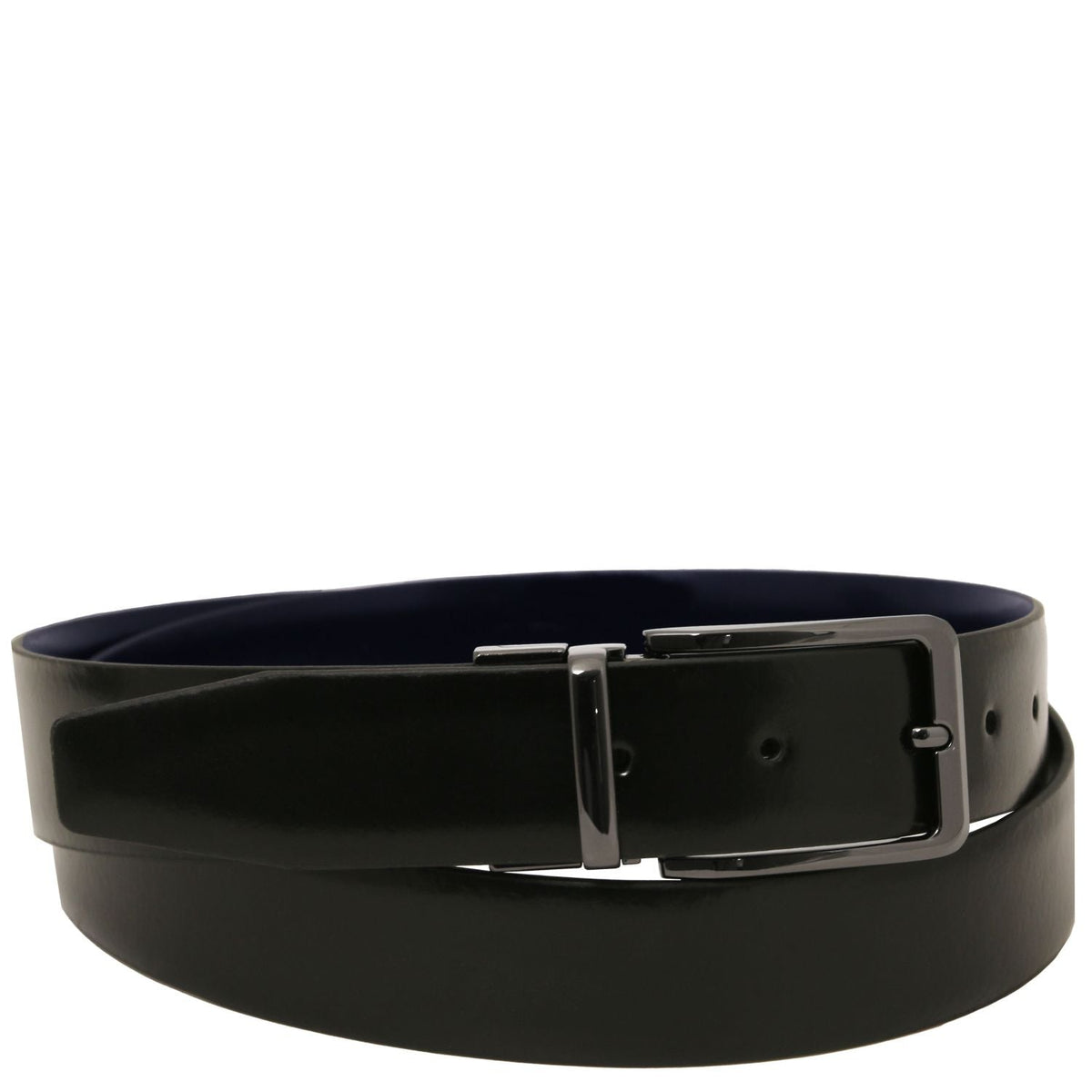 Tuscany Leather Brushed Leather Läderbälte #Färg_Mörkblå