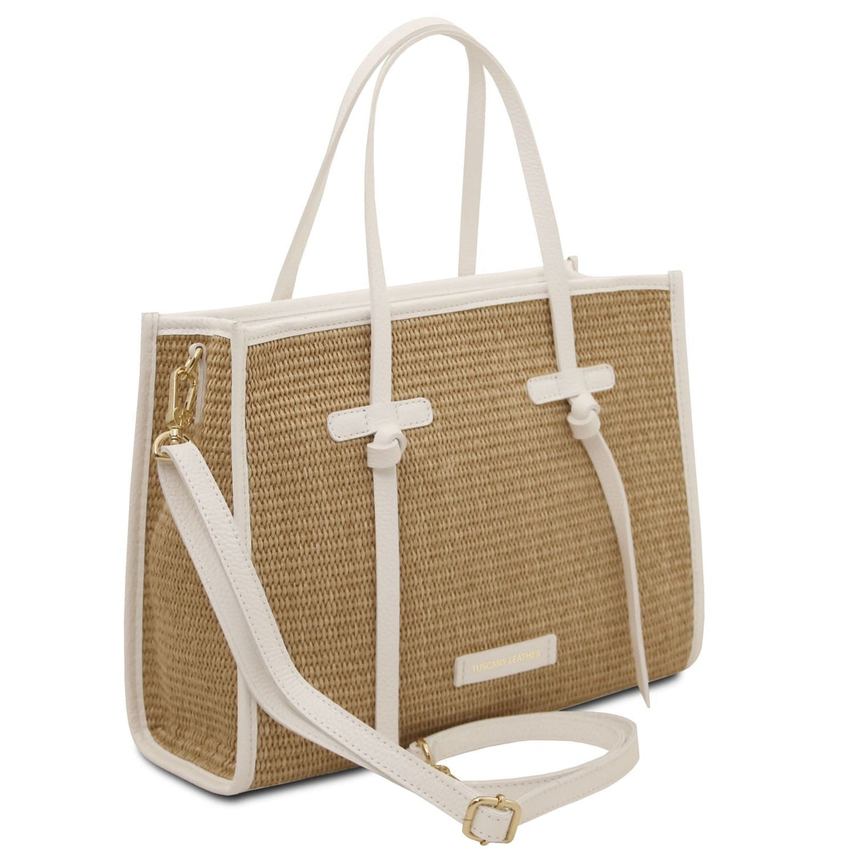Tuscany Leather Frame Toteväska #Färg_Vit