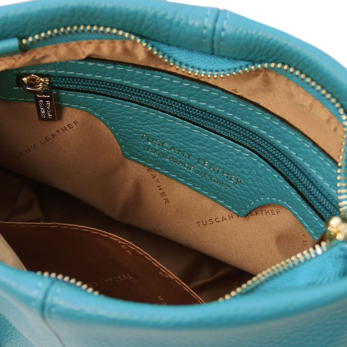 Tuscany Leather TL Bag Axelremsväska #Färg_Turkos