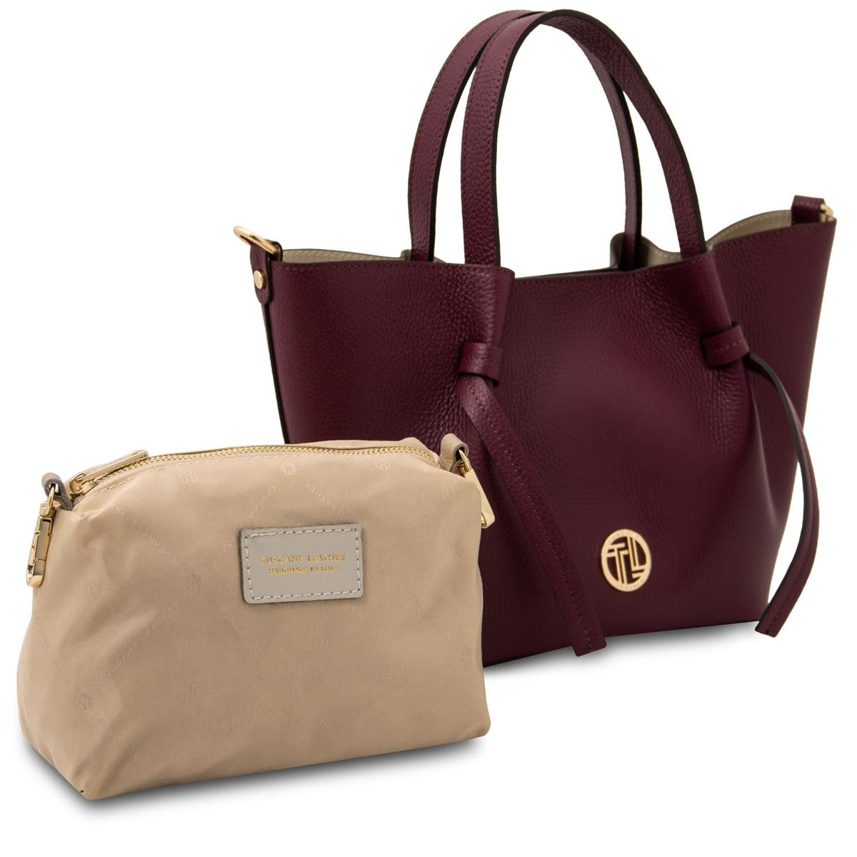 Tuscany Leather Legame S Handväska #Färg_Bordeaux