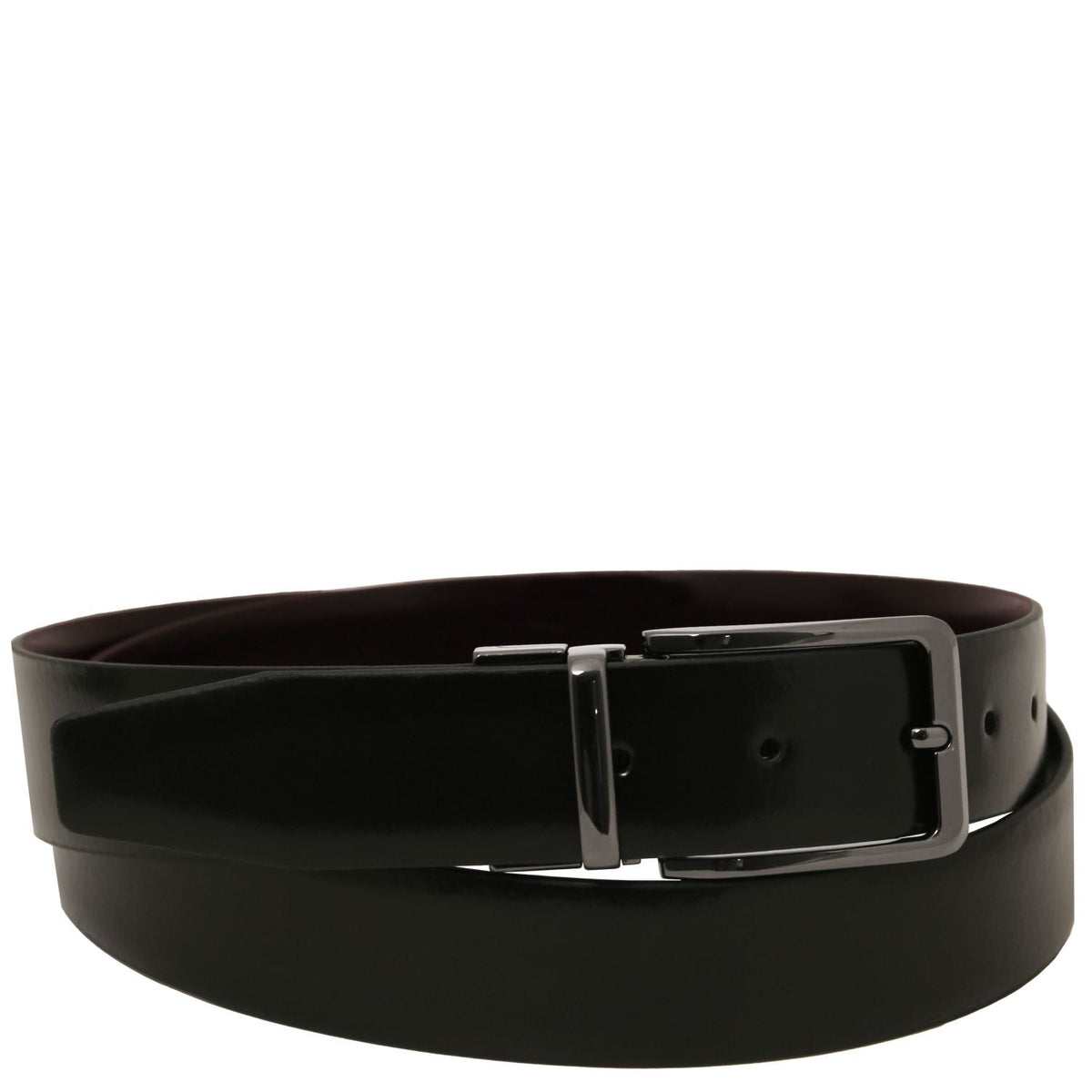 Tuscany Leather Brushed Leather Läderbälte #Färg_Mörkbrun