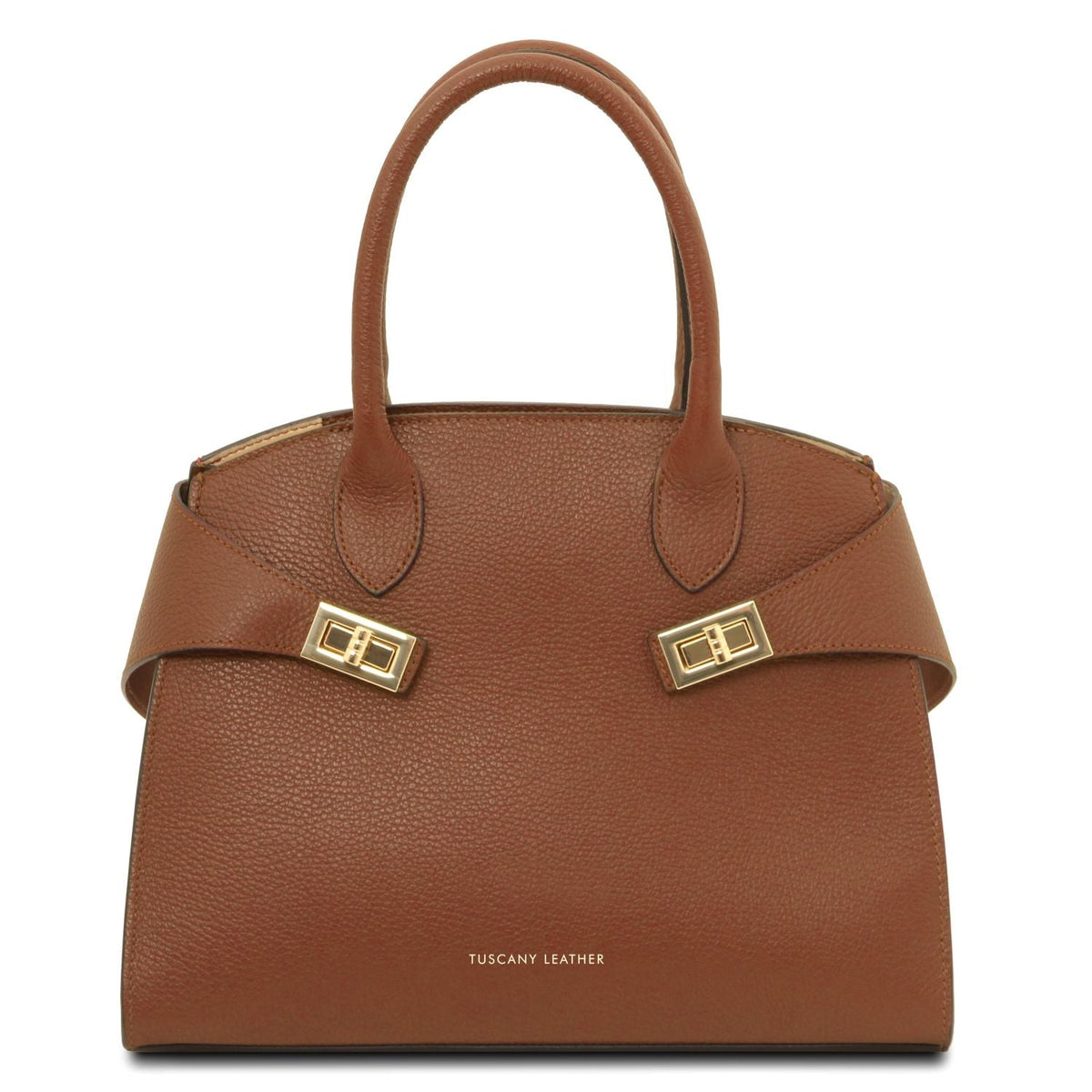Tuscany Leather Coccola Handväska #Färg_Cognac