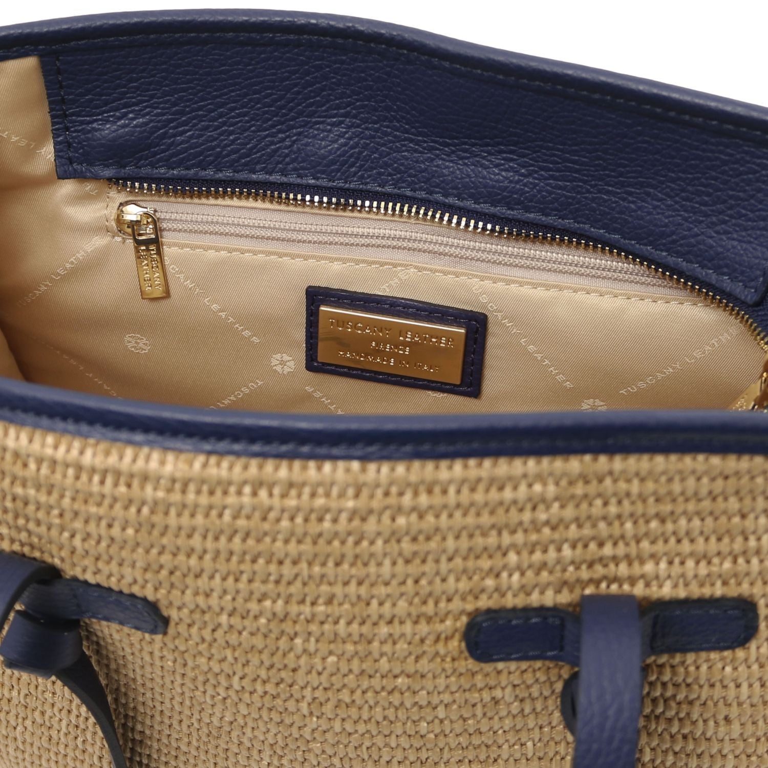 Tuscany Leather Frame Toteväska #Färg_Blå
