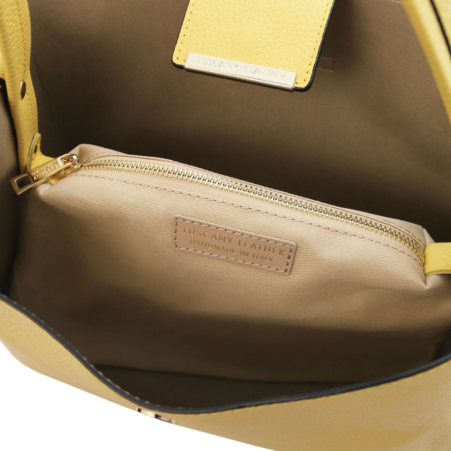 Tuscany Leather Clio Handväska #Färg_Pastellgul