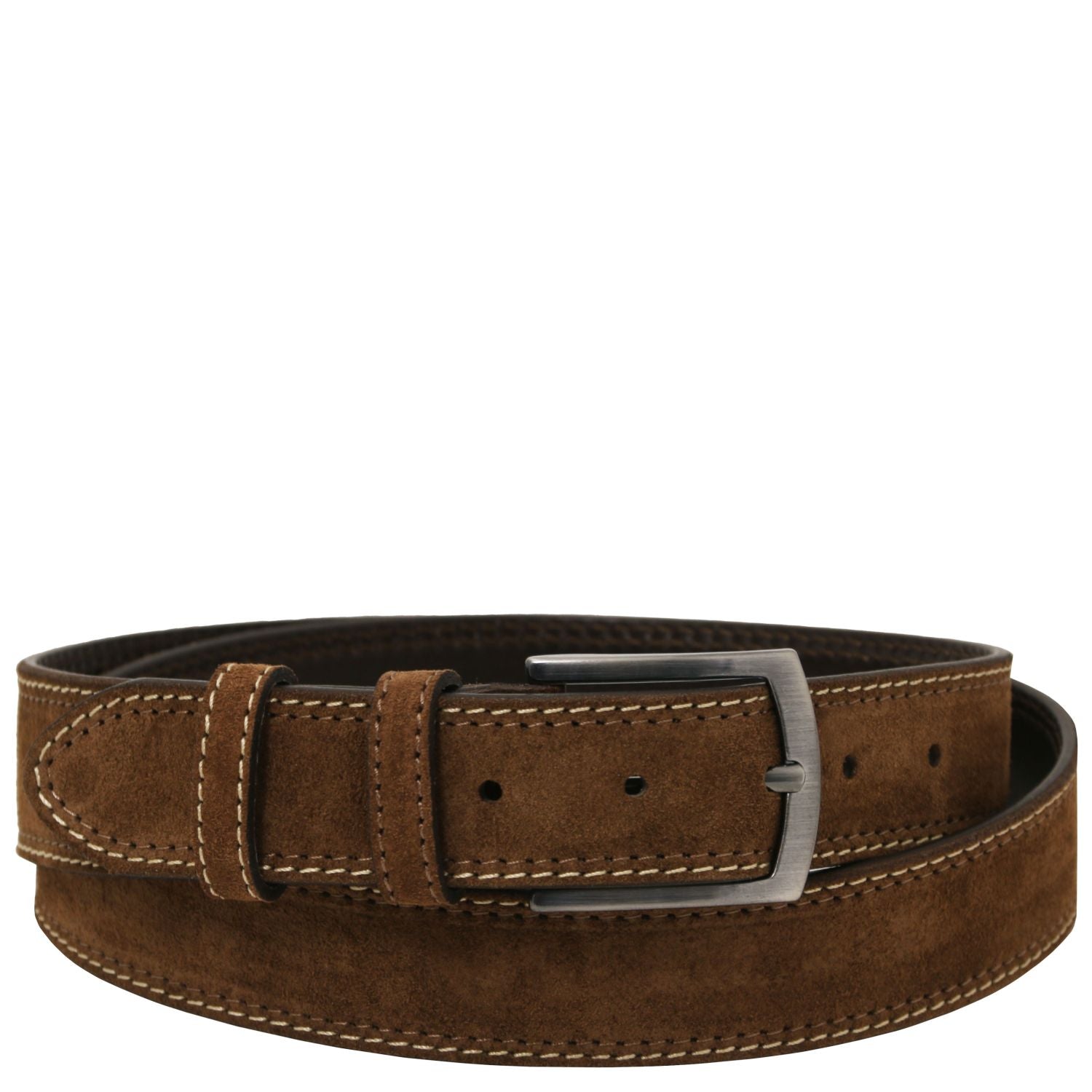 Tuscany Leather Casual Suede Läderbälte #Färg_Brun