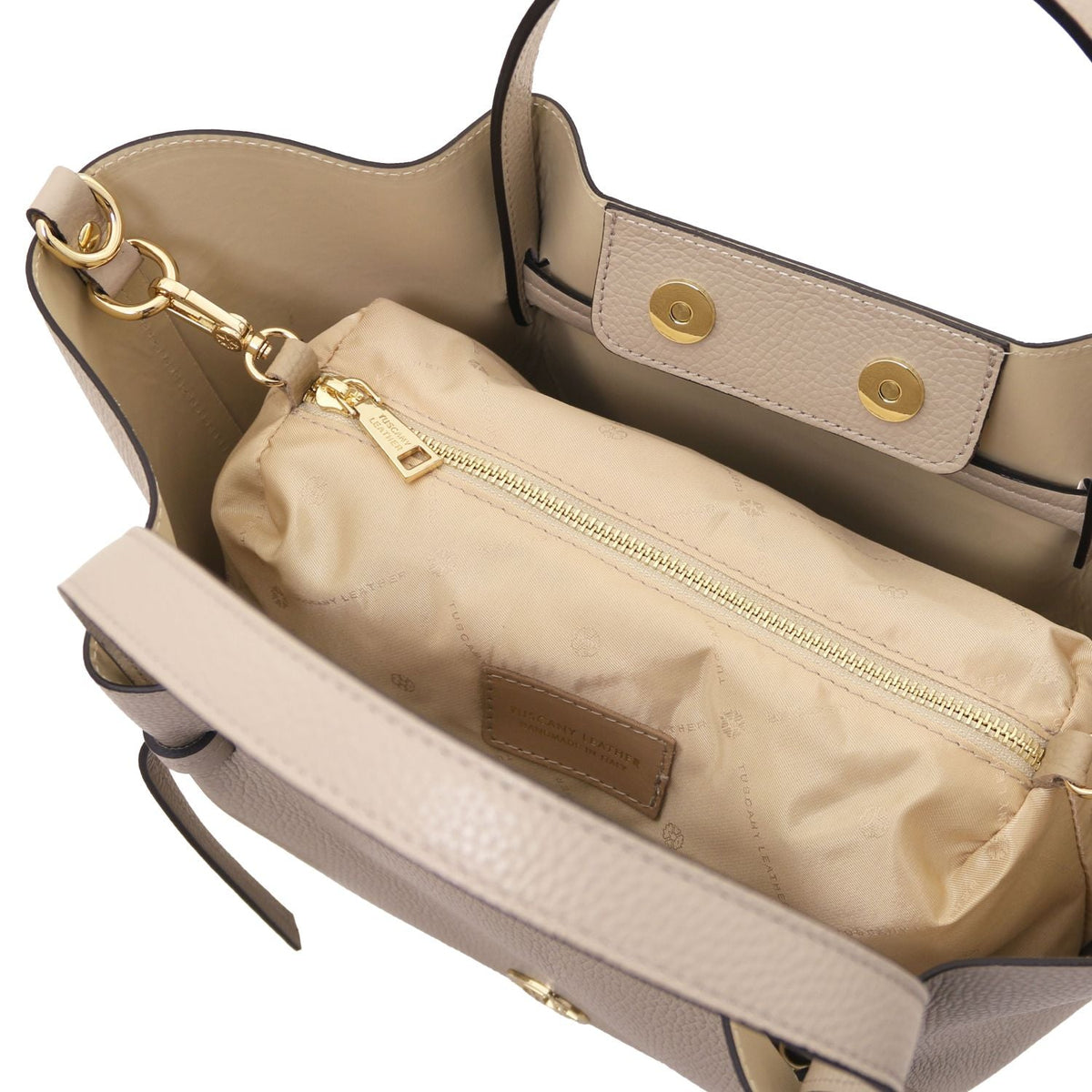 Tuscany Leather Legame L Handväska #Färg_Ljus Taupe
