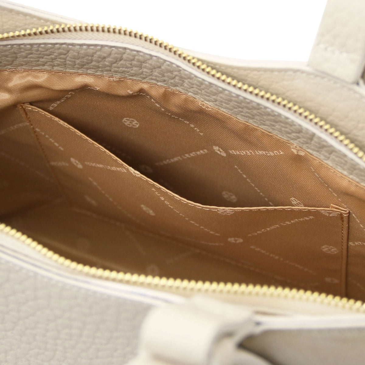 Tuscany Leather Libra Toteväska #Färg_Beige