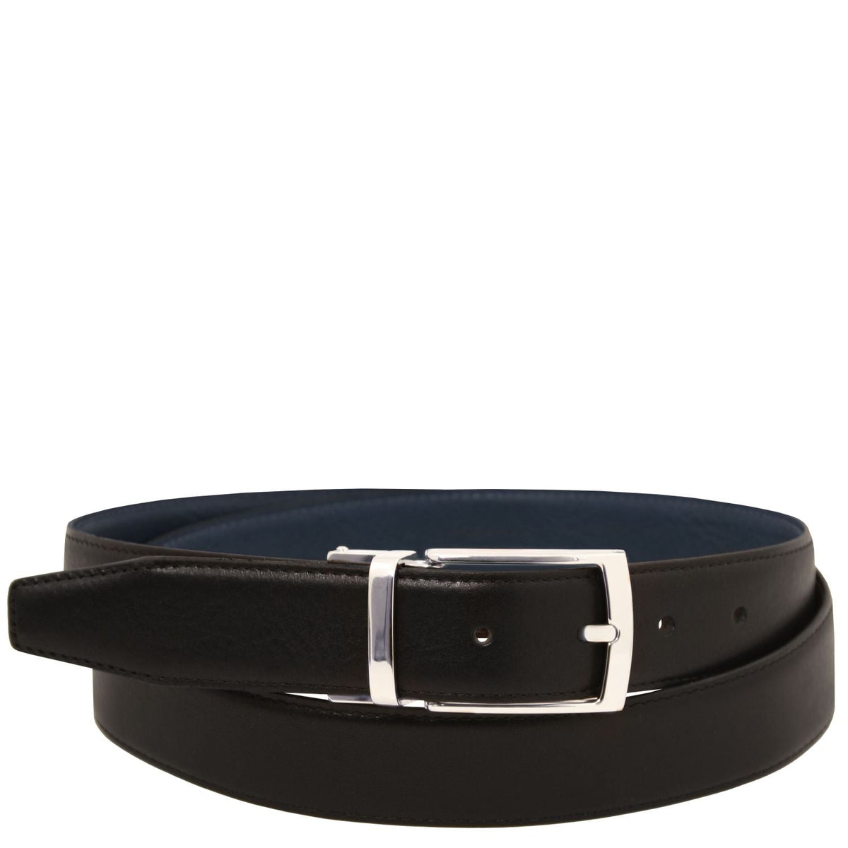 Tuscany Leather Elegant Läderbälte #Färg_Mörkblå