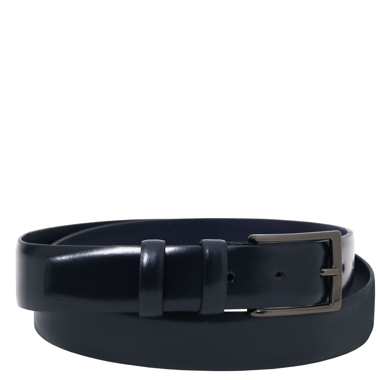 Tuscany Leather Elegant Brushed Läderbälte #Färg_Mörkblå