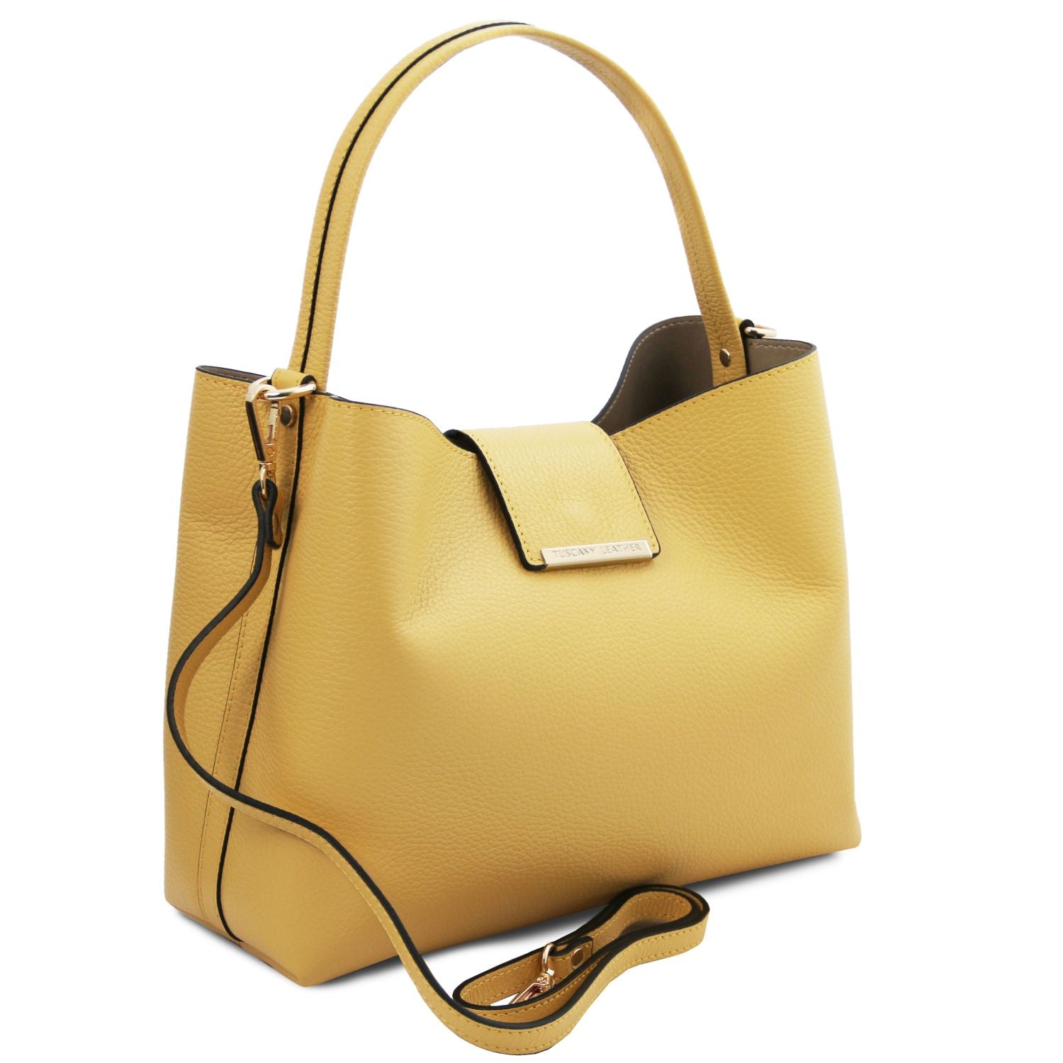 Tuscany Leather Clio Handväska #Färg_Pastellgul