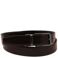 Tuscany Leather Brushed Leather Läderbälte #Färg_Mörkbrun