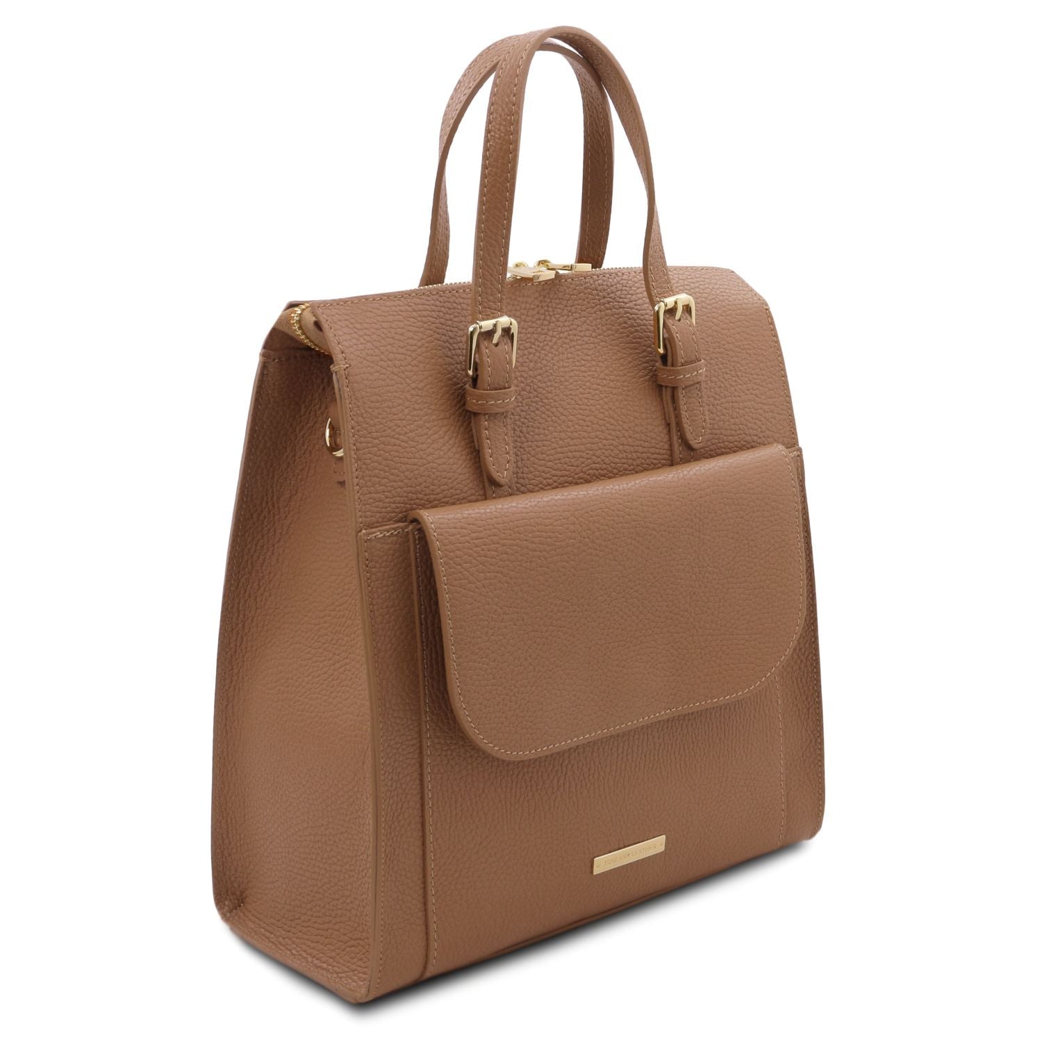 Tuscany Leather TL Bag Ryggsäck #Färg_Caramel Brun