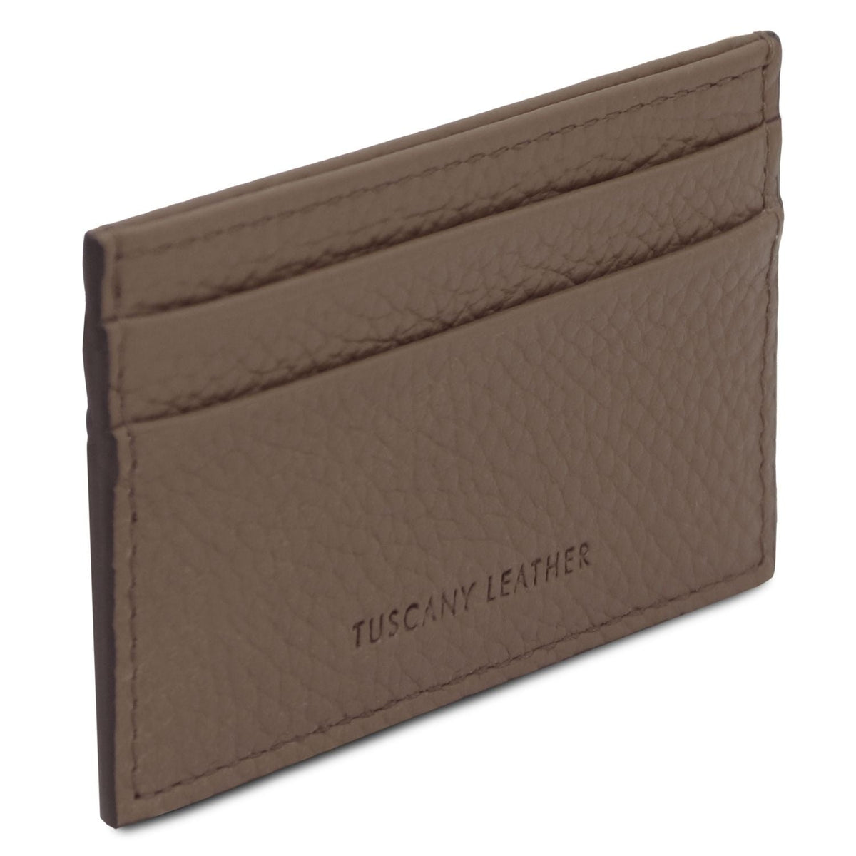 Tuscany Leather Classic Korthållare #Färg_Mörk Taupe