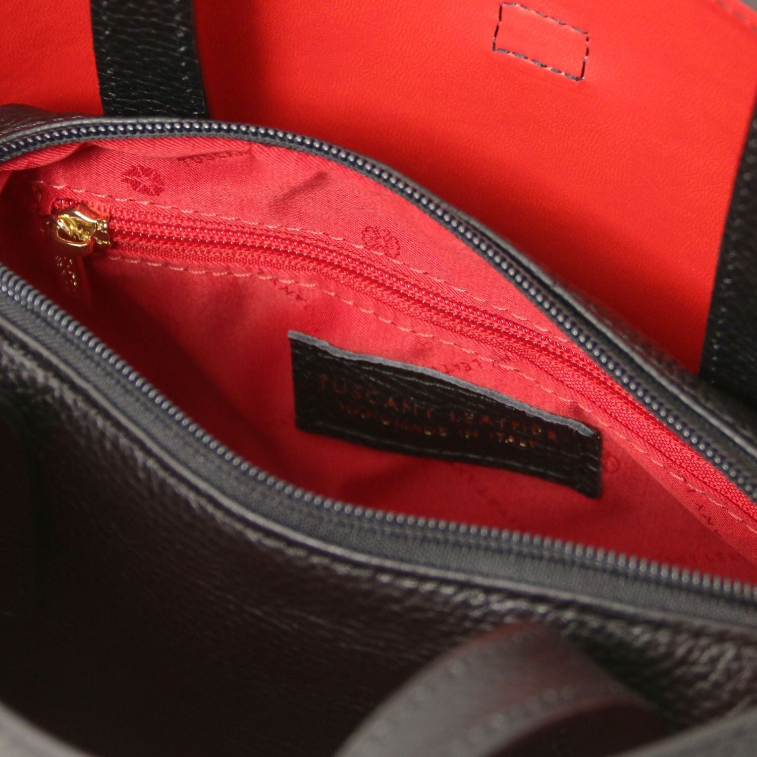 Tuscany Leather Agatha Handväska #Färg_Svart