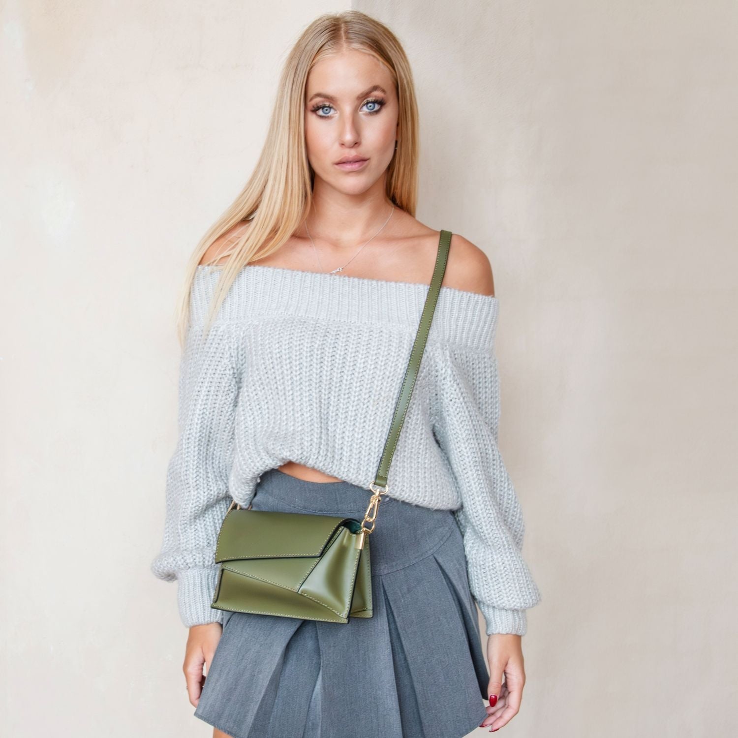 Tuscany Leather TL Bag Axelremsväska #Färg_Grön